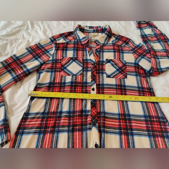 Passport Long soft flannel button down shirt 🔘 (Large) ❤️💙🖤🤍 - Picture 15 of 16